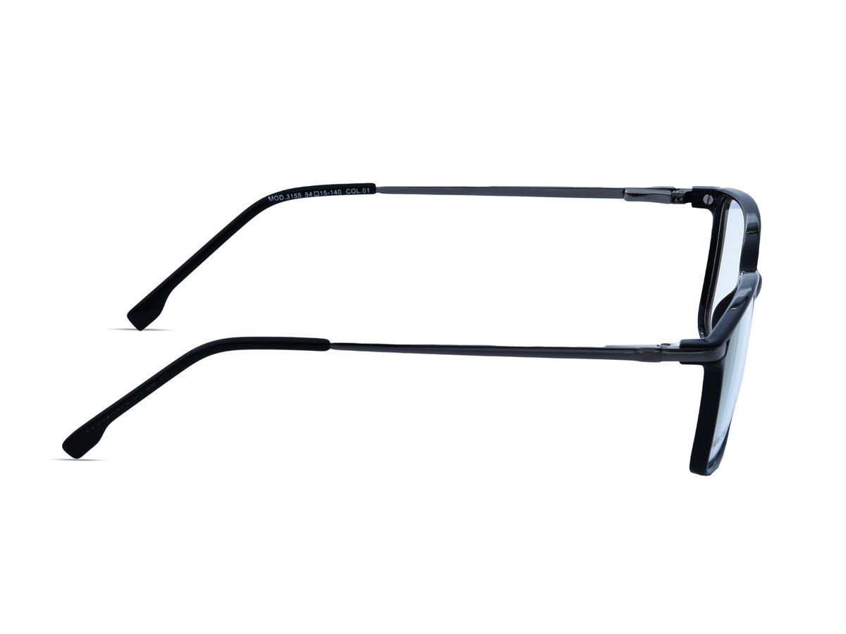 Shiny Black (Front) & Gunmetal Grey (Temples)