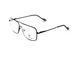 Black with Silver Temples