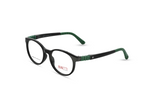 SHINE Black Front with Green Temples