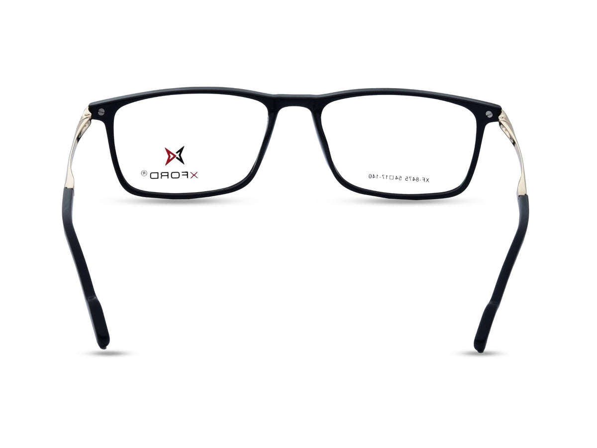 Glossy Black with Polished Gold Temples