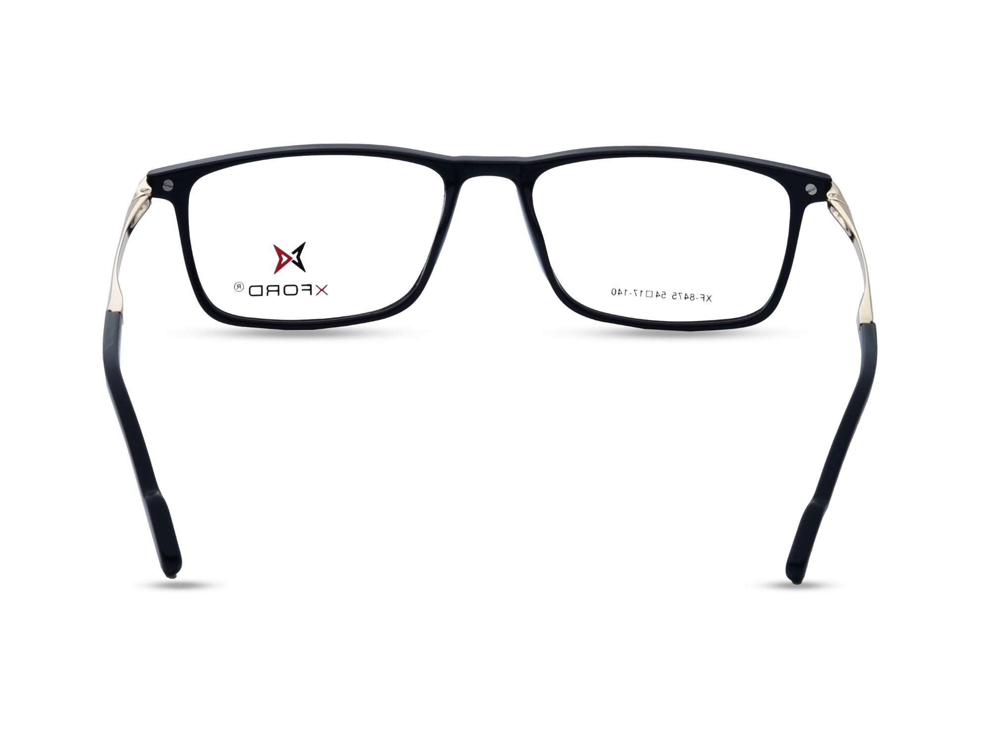 Glossy Black with Polished Gold Temples