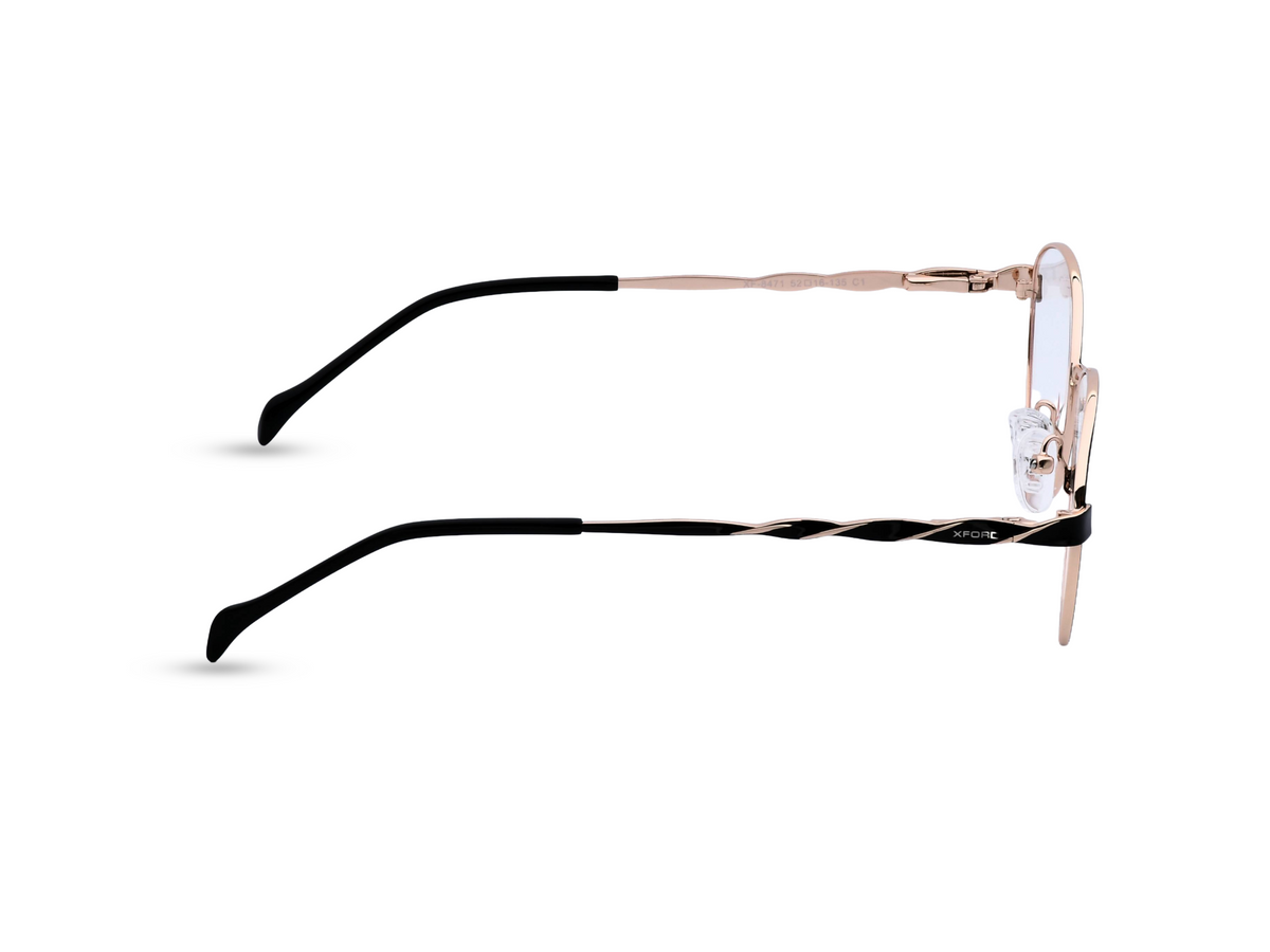 Rose Gold with Black Temples