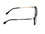 Matte Black with Gold Metal Temples