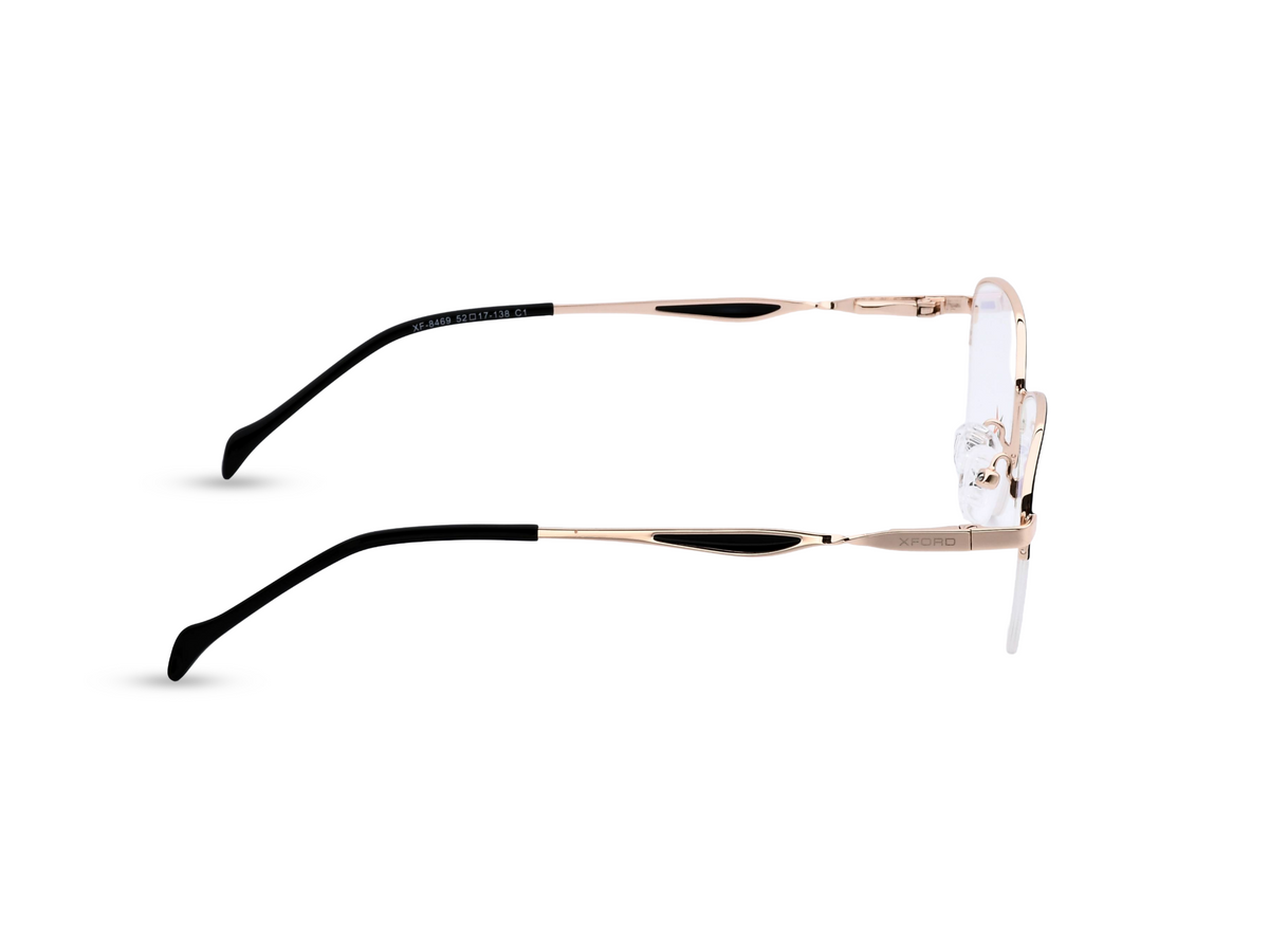 Rose Gold with Black Temples