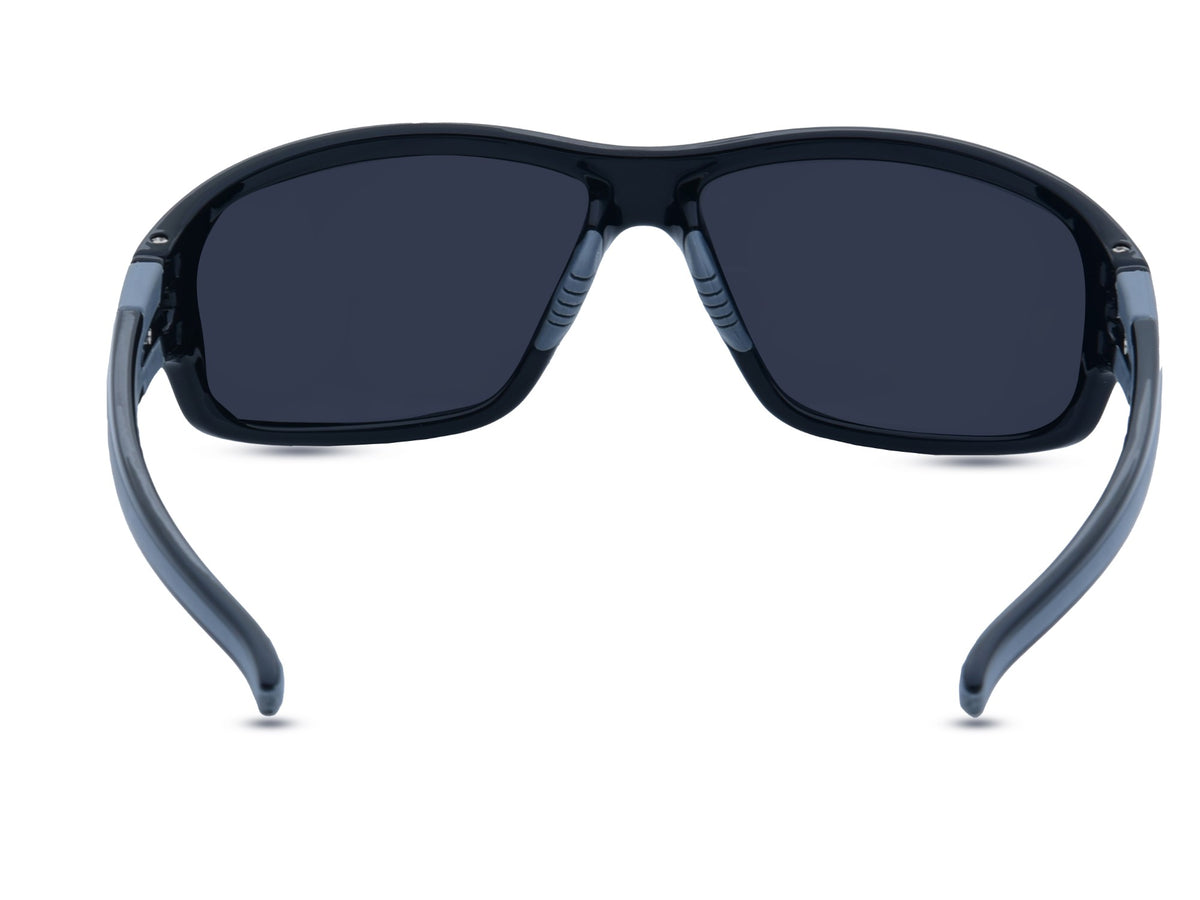 Glossy Black with Slate Grey Accents