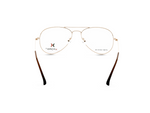 Gold Frame with Black Clip-On