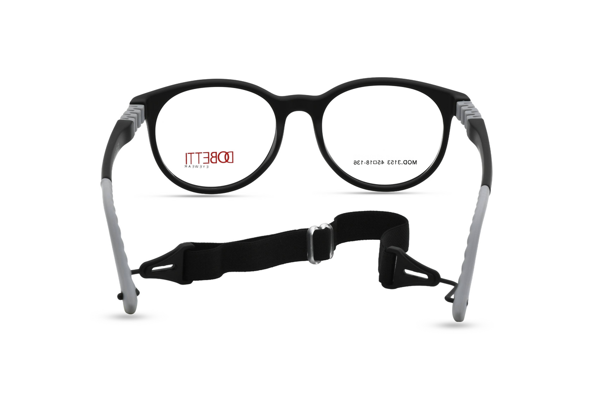 Classic Black with Light Grey Temples