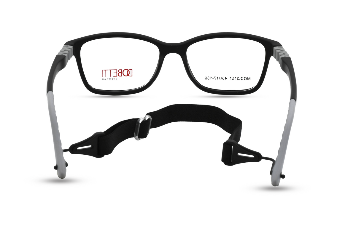 Classic Black with Light Grey Temples