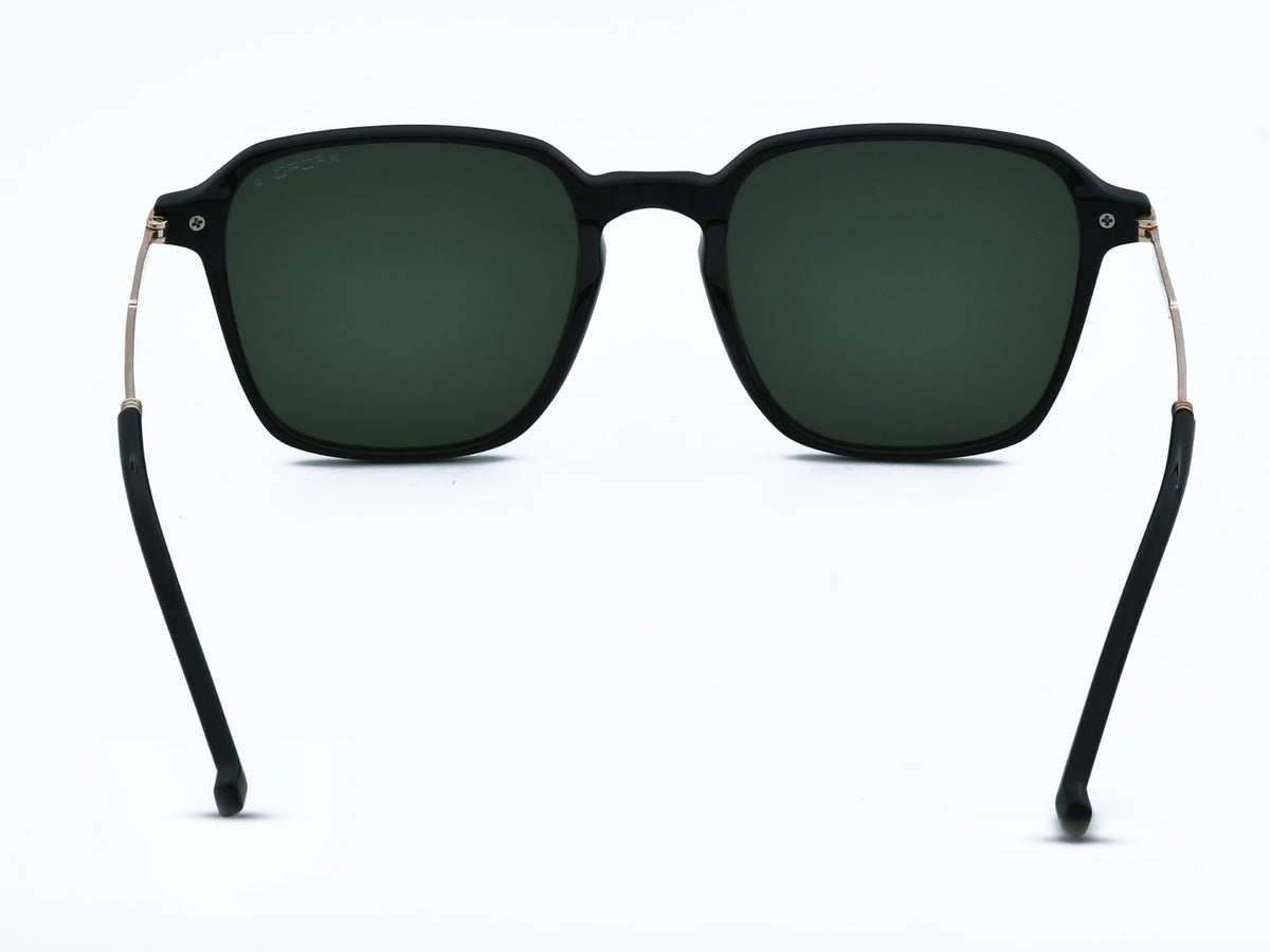 BLACK WITH BOTTEL GREEN