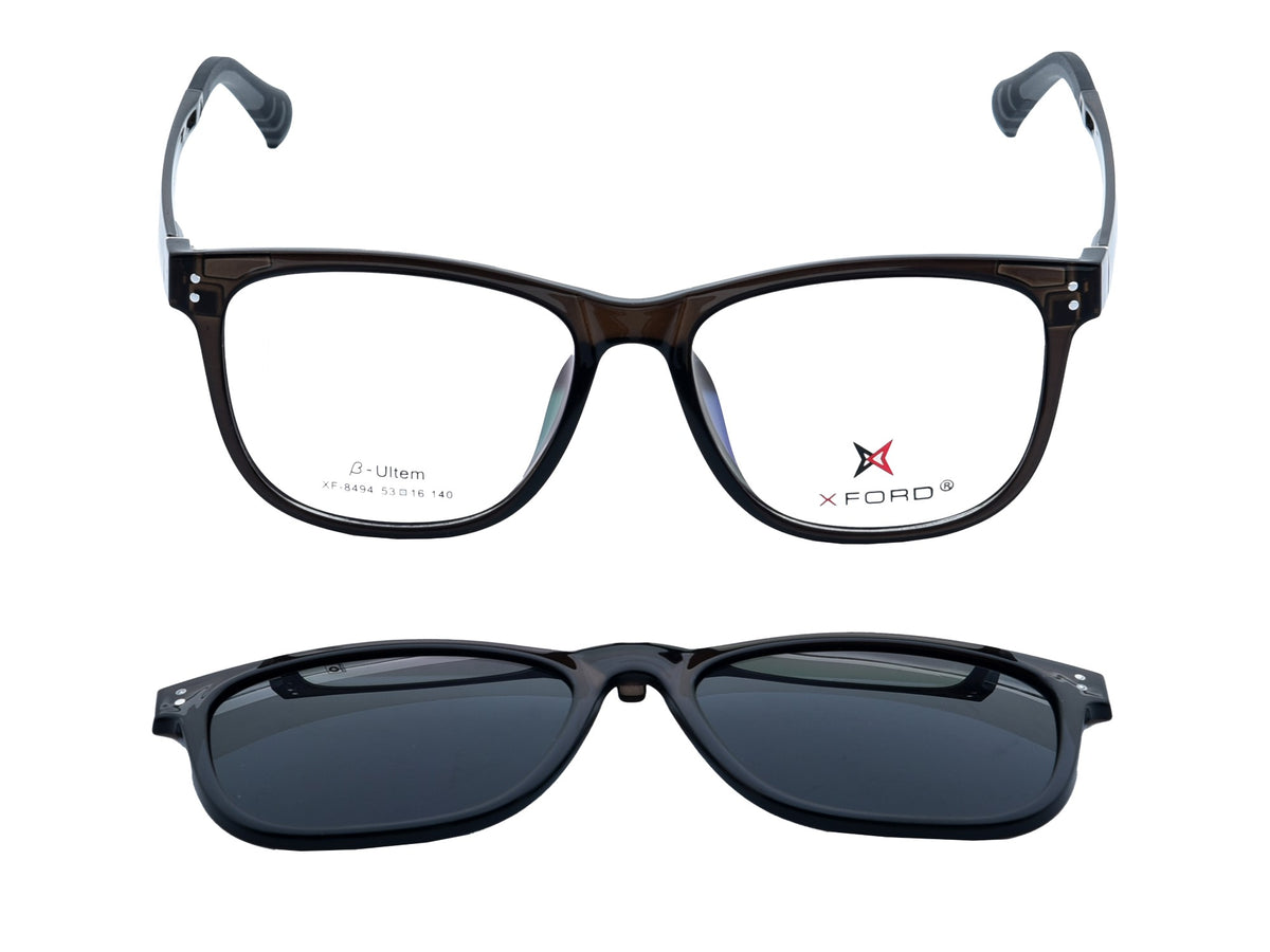 Matte Black with Crystal Grey Temples