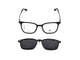 Dark Brown with Black Clip-On
