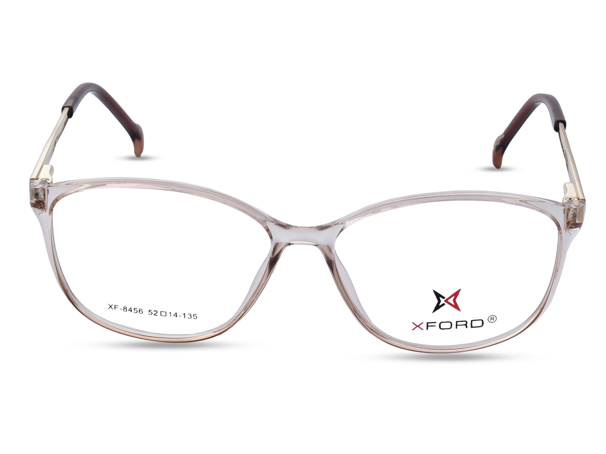 Crystal Pink with Gold Temples