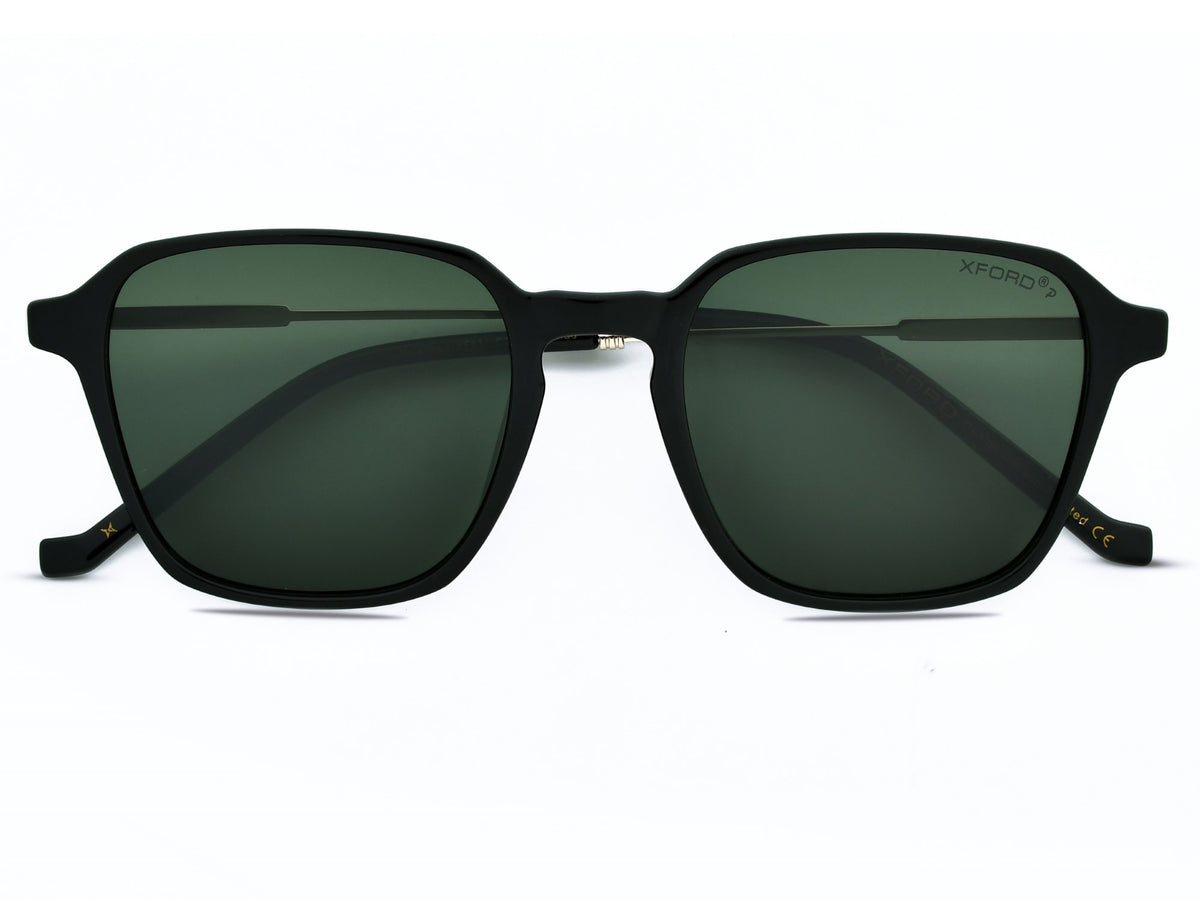 BLACK WITH BOTTEL GREEN
