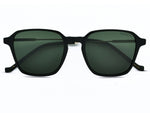 BLACK WITH BOTTEL GREEN
