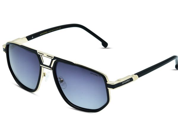 XFORD XFSG-884 XFORD Premium Geometric Aviator Double Bridge Sunglasses