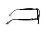 Classic Black with Light Grey Temples