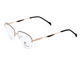 Rose Gold with Dark Brown Temples