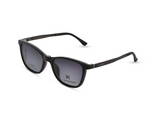Dark Brown Frame with Smoke Black Clip-On
