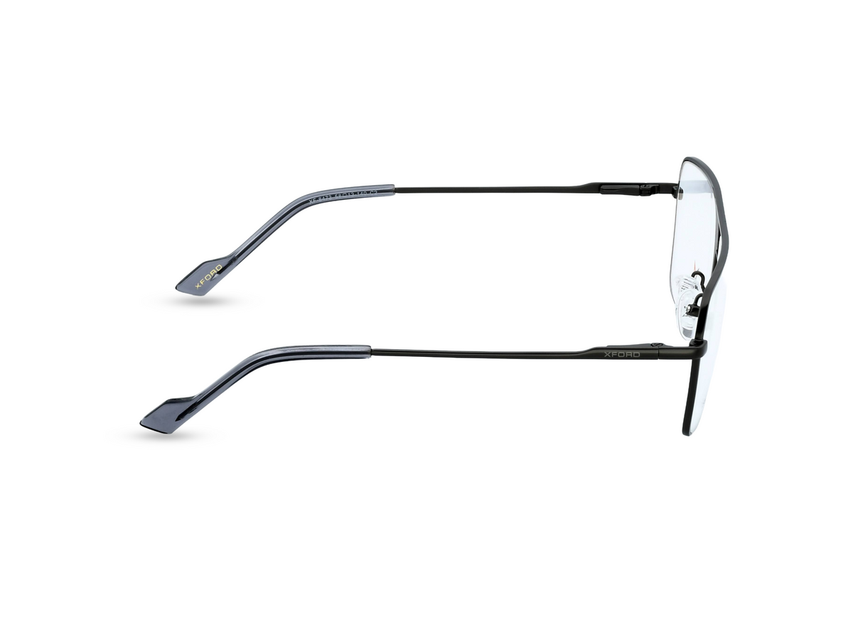 Matte Black with Gunmetal Grey Temples