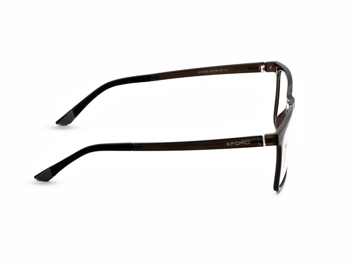 Matte Brown with Black Clip-On Lens