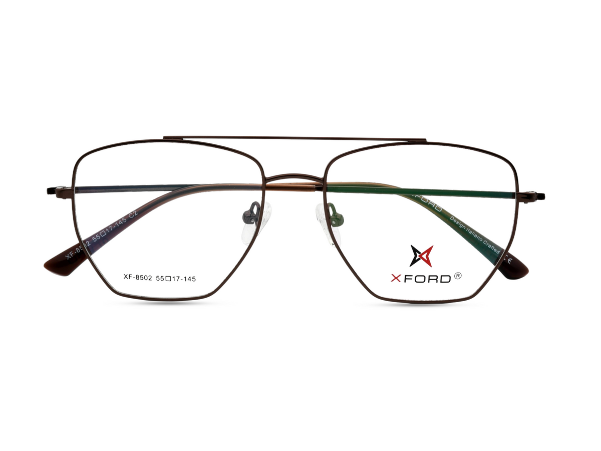 Brown Frame with Brown Gradient Clip-On