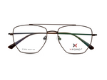 Brown Frame with Brown Gradient Clip-On