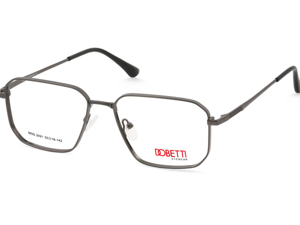 DOBETTI 3091 Geometric Square Full Rim Alloy Frames – Unisex