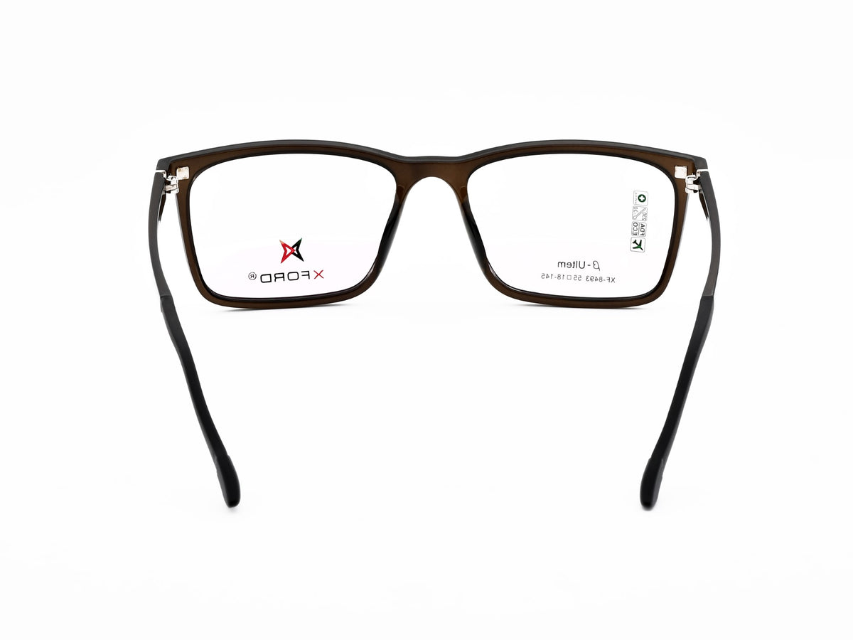 Matte Brown with Black Clip-On Lens