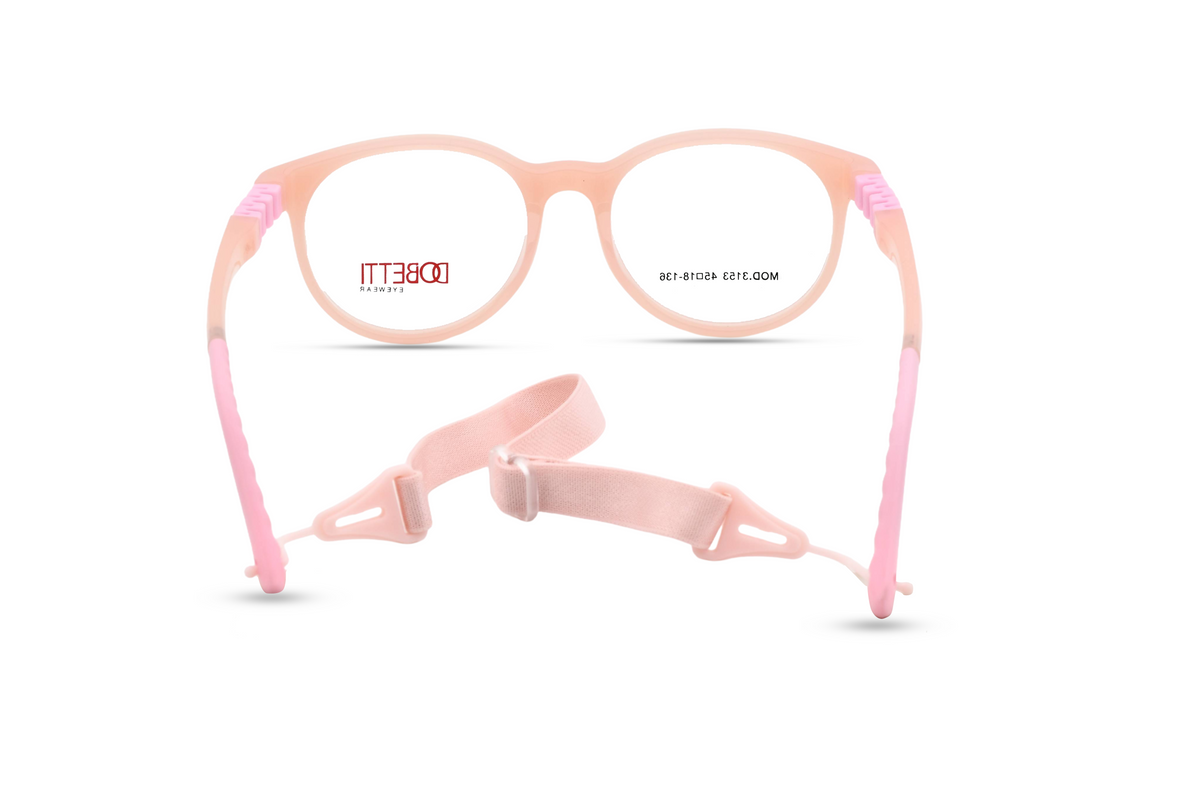Soft Peach with Blush Pink Temples