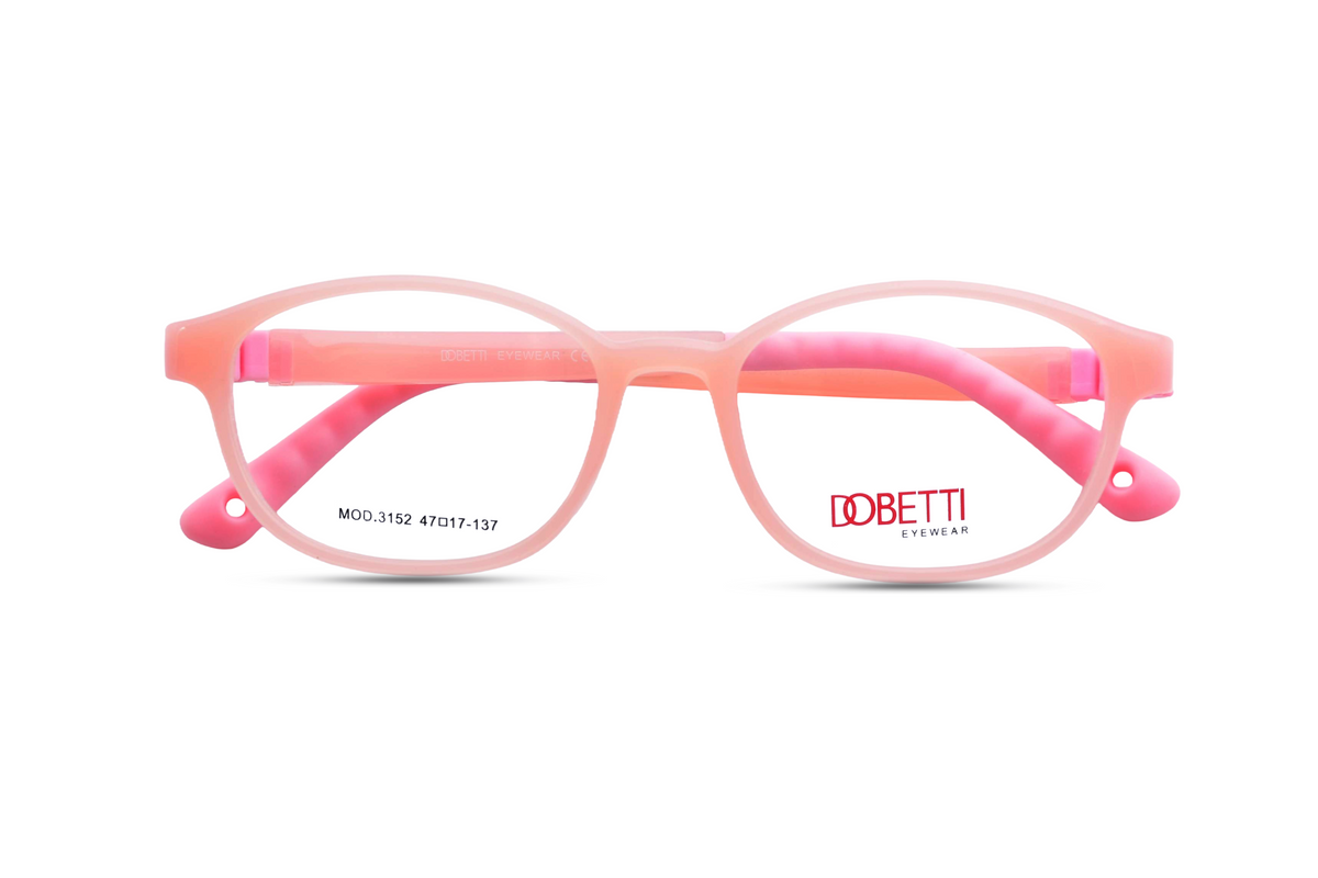 Soft Peach with Blush Pink Temples