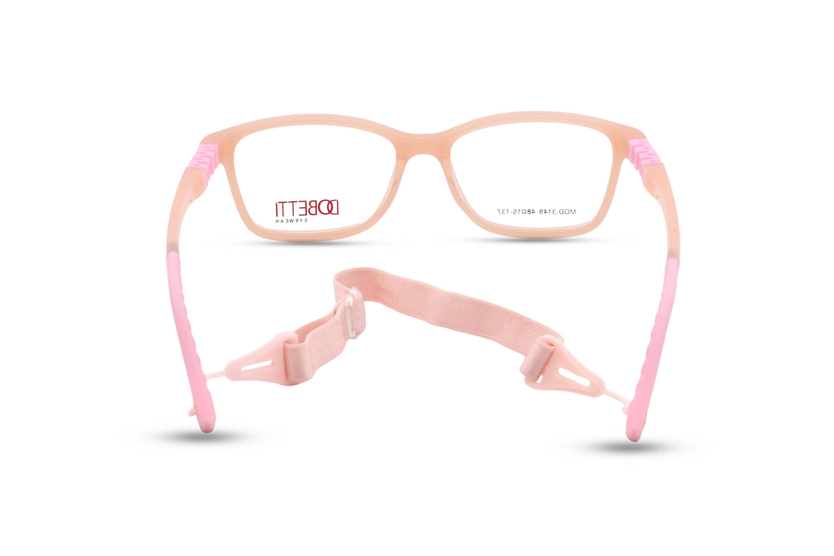 Soft Peach with Blush Pink Temples