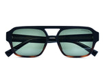 Matte Black with Gradient Tortoiseshell Bottom	