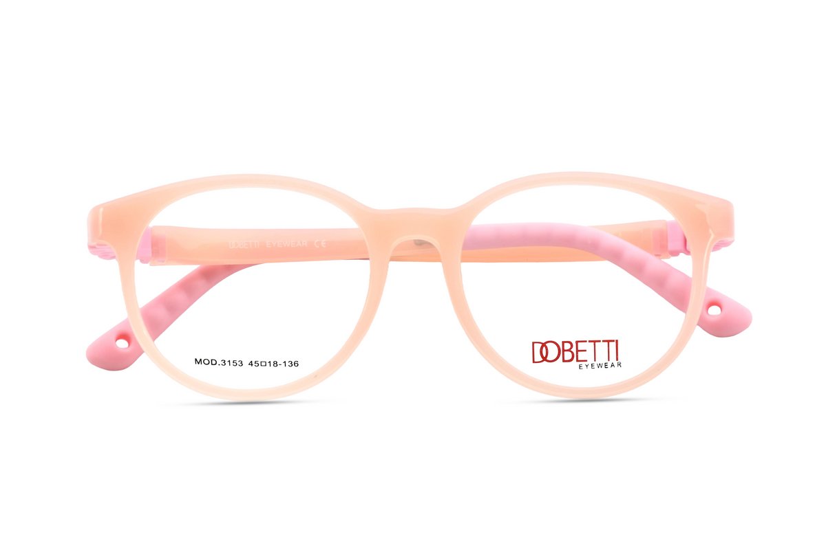 Soft Peach with Blush Pink Temples