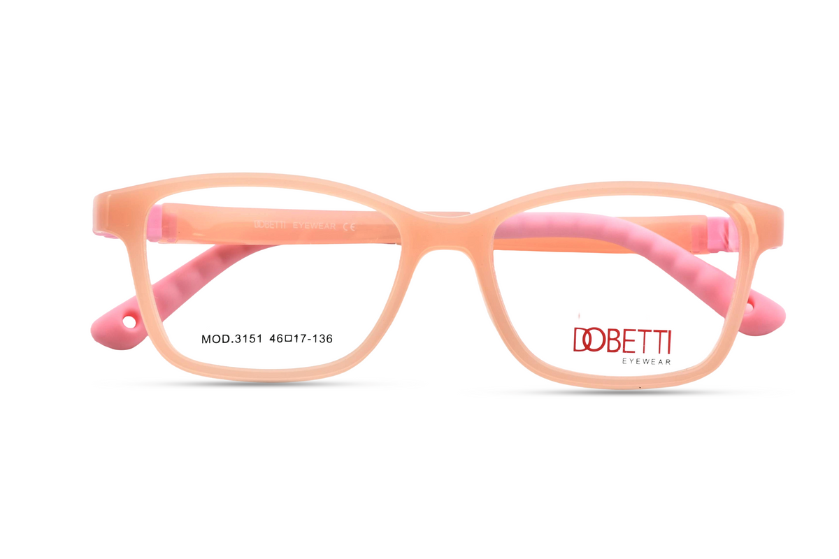 Soft Peach with Blush Pink Temples
