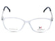 Crystal Clear with Silver-Black Temples