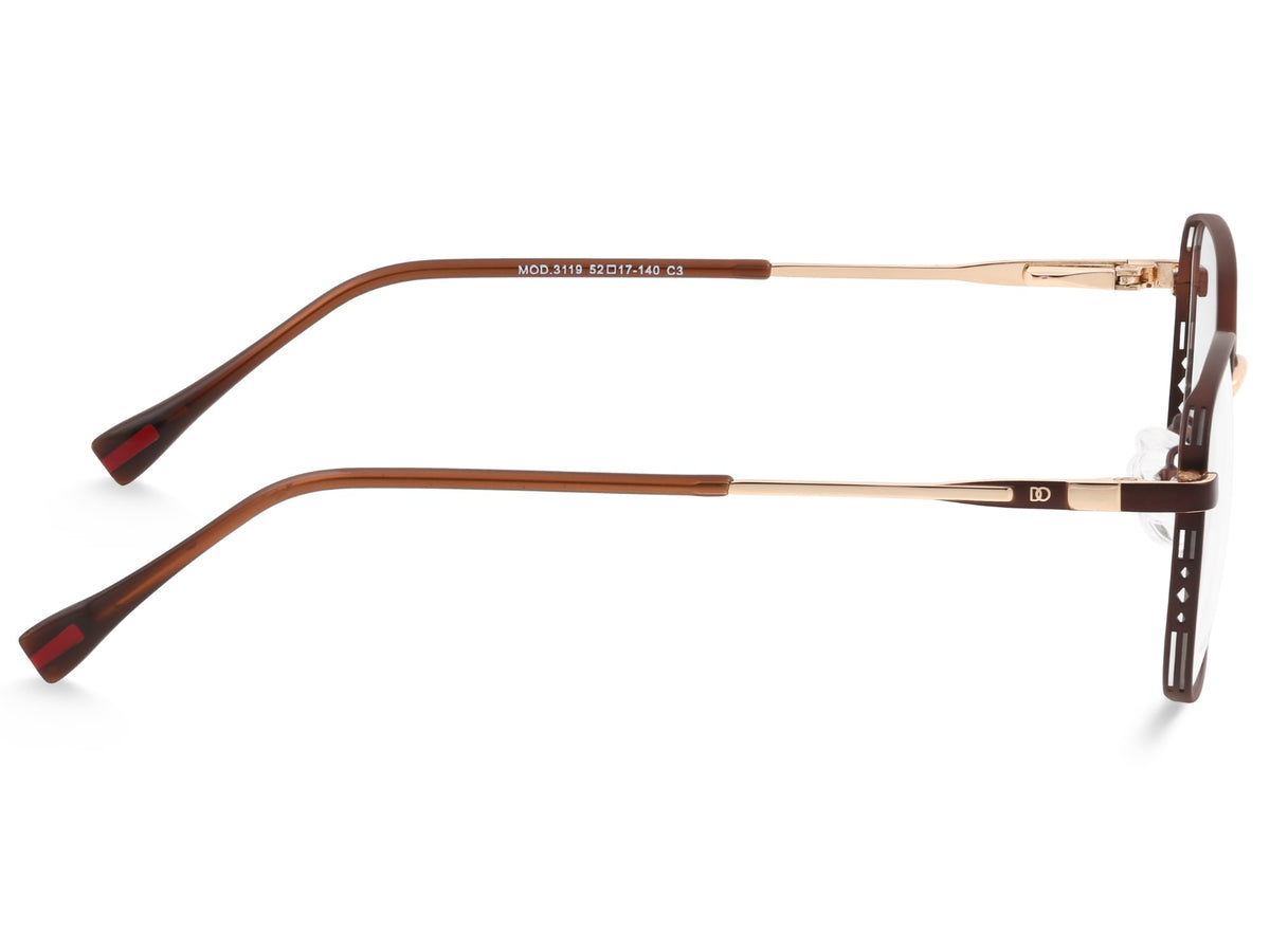 Brown with Gold Highlights