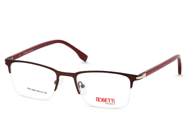 DOBETTI 3090 Classic Half Rim Rectangular Frames – Unisex