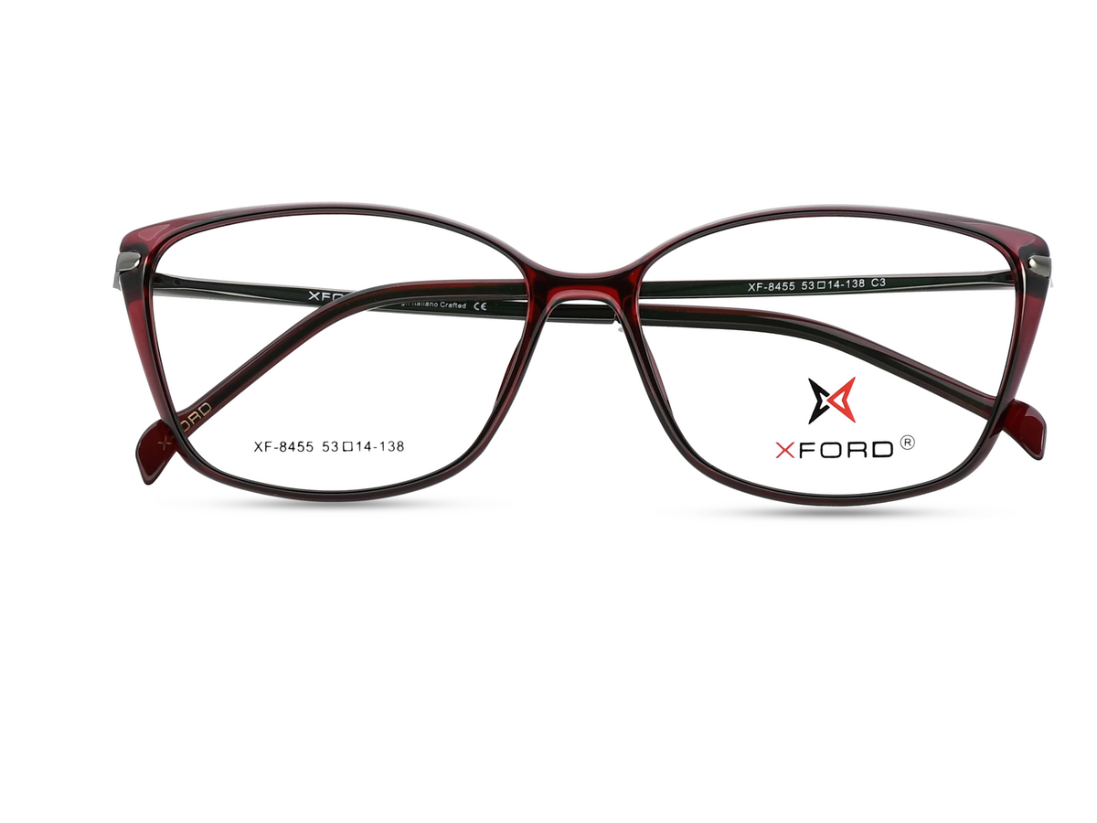Black with Transparent Burgundy