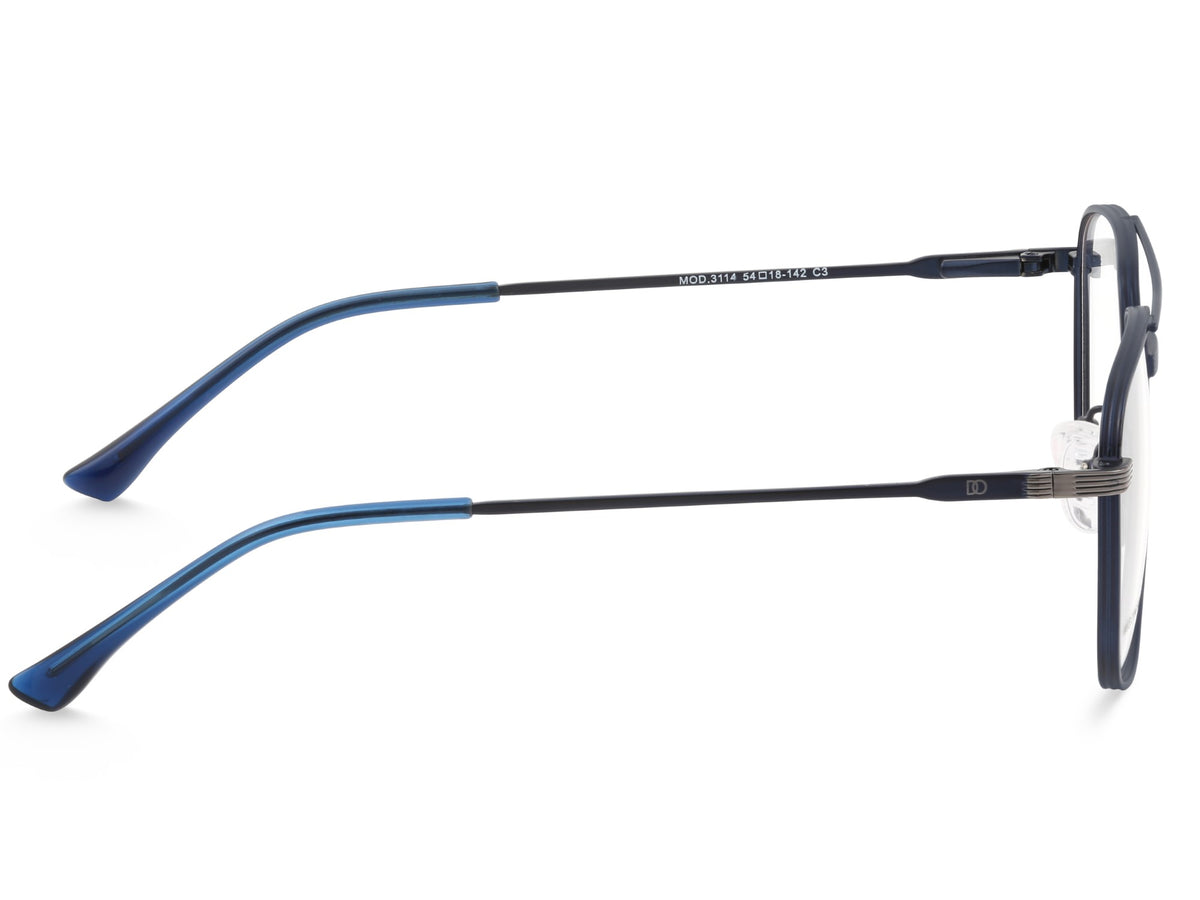 DOBETTI 3114 Aviator Full Rim Stainless Steel Frames – Men