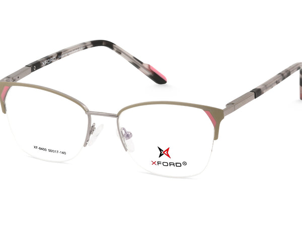 XFORD XF-8400 HALF RIM CAT-EYE WOMEN
