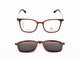 Transparent Brown with Brown Gradient Clip-On