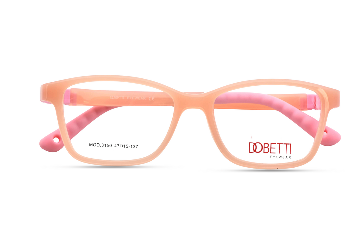 Soft Peach with Blush Pink Temples