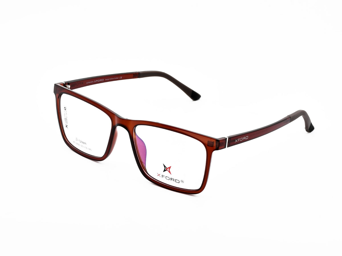 Transparent Brown with Dark Brown Clip-On