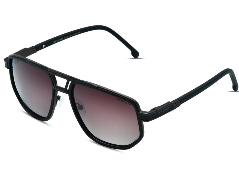 XFORD XFSG-884 XFORD Premium Geometric Aviator Double Bridge Sunglasses
