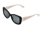 Black front with cream/off-white temples	