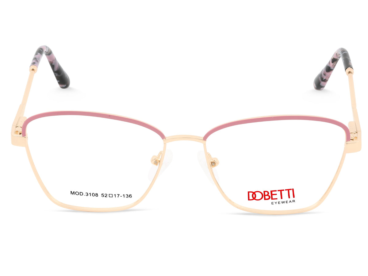 Metallic Gold with matte Pink