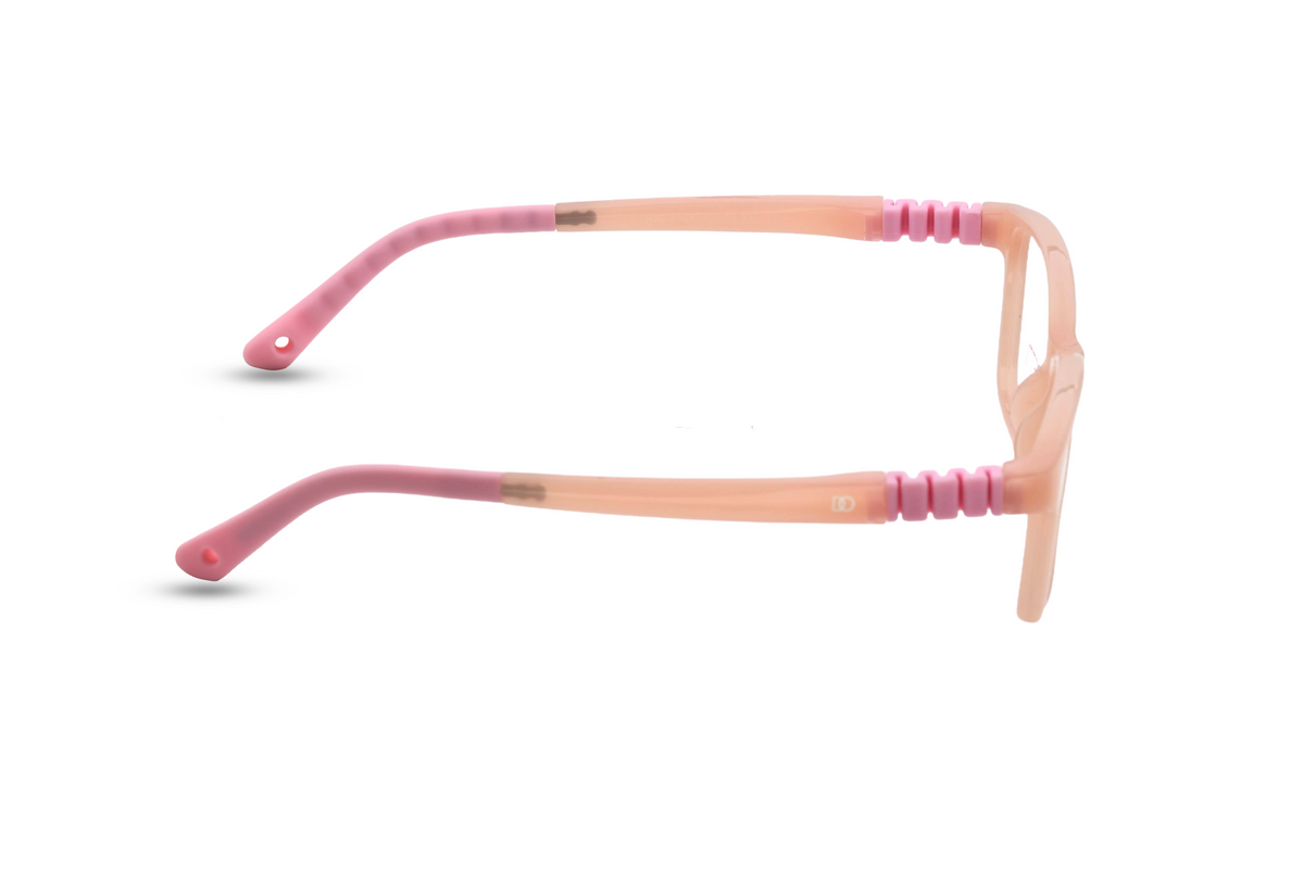 Soft Peach with Blush Pink Temples