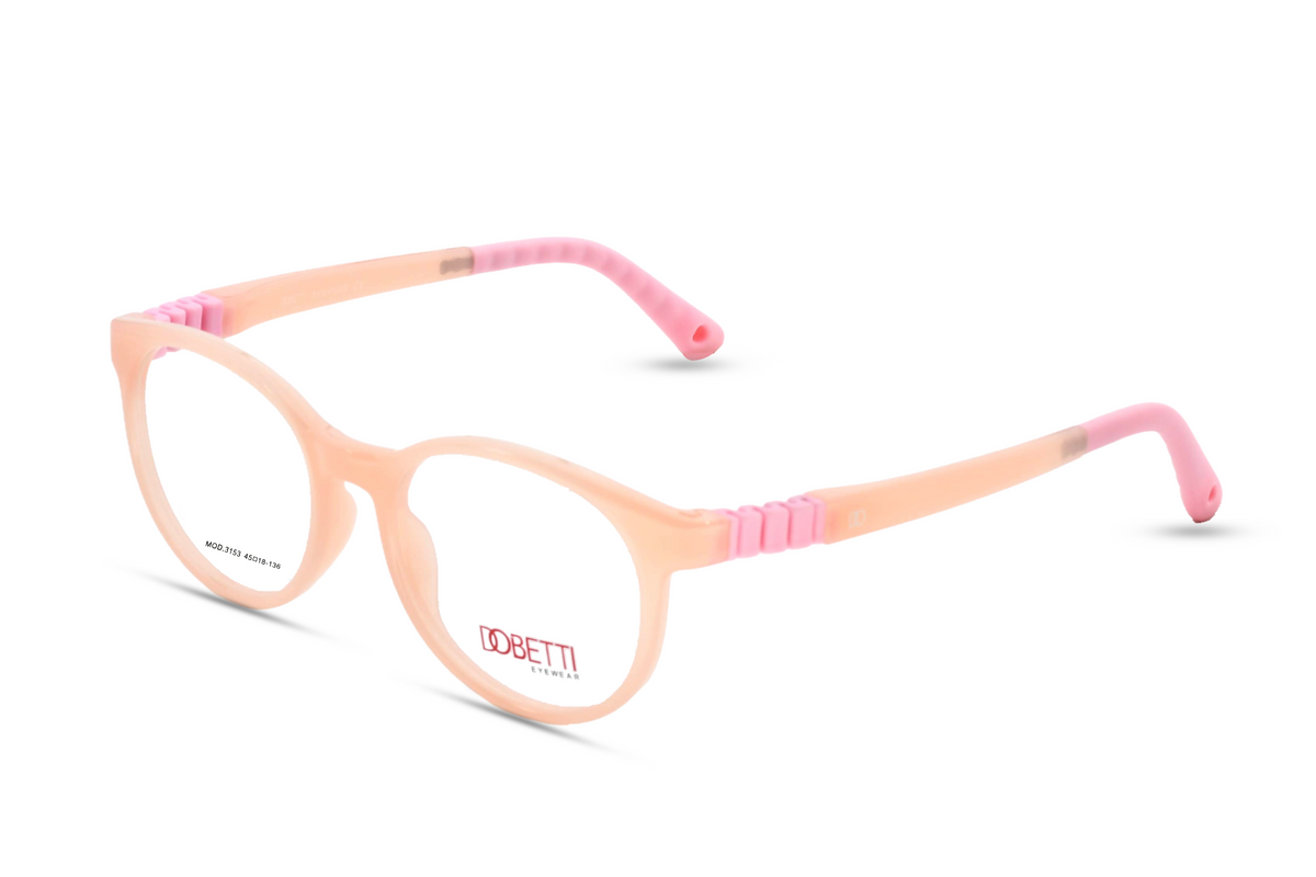 Soft Peach with Blush Pink Temples