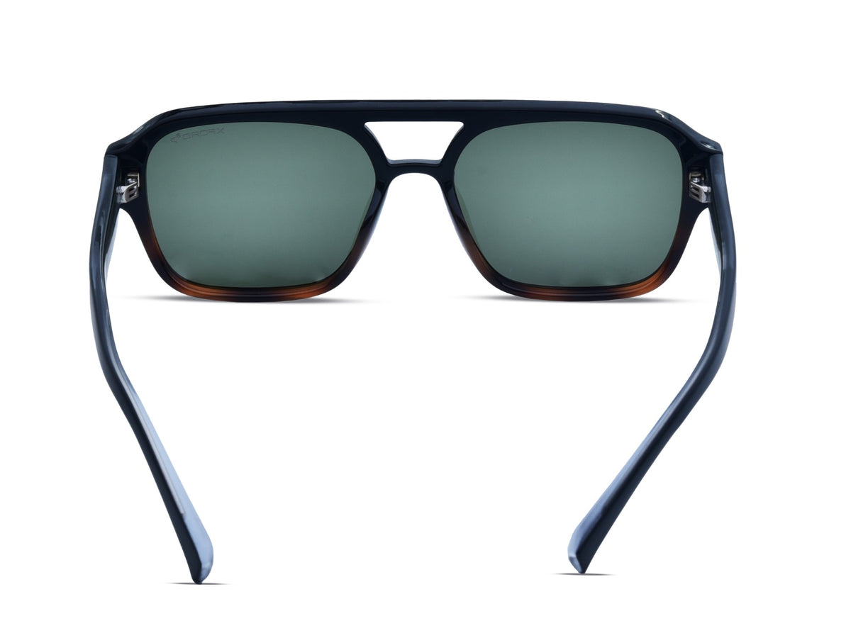 Matte Black with Gradient Tortoiseshell Bottom	