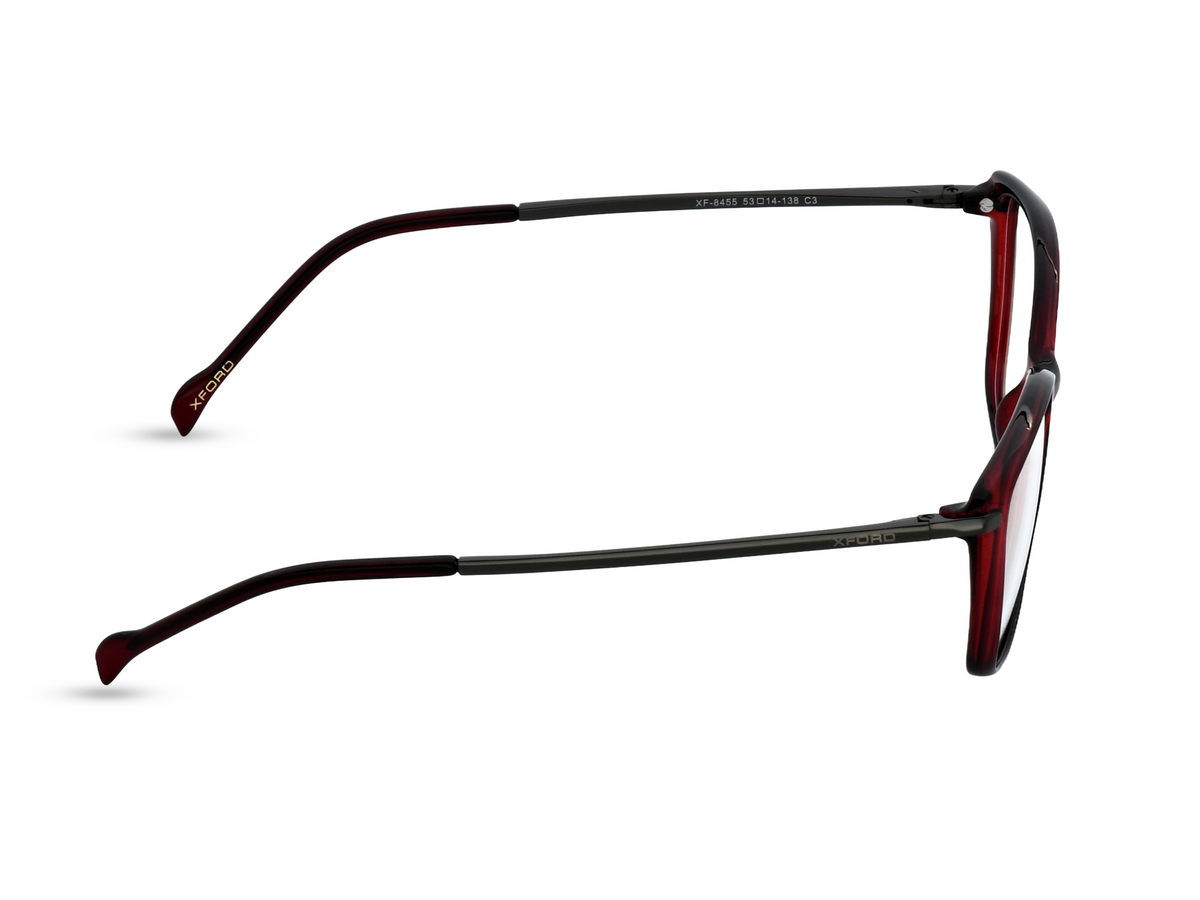 Black with Transparent Burgundy